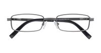 Gunmetal Glasses Direct Solo 536 Rectangle Glasses - Flat-lay
