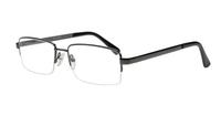 Gunmetal Glasses Direct Solo 565 Rectangle Glasses - Angle