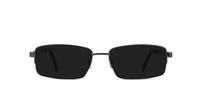 Gunmetal Glasses Direct Solo 565 Rectangle Glasses - Sun