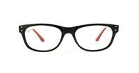 Black/red Glasses Direct Solo 566 Oval Glasses - Front