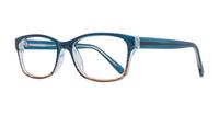 Blue / Brown Glasses Direct Solo 571 Oval Glasses - Angle