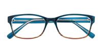 Blue / Brown Glasses Direct Solo 571 Oval Glasses - Flat-lay