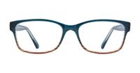 Blue / Brown Glasses Direct Solo 571 Oval Glasses - Front