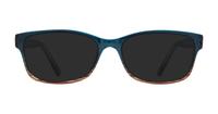 Blue / Brown Glasses Direct Solo 571 Oval Glasses - Sun