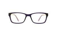 Purple Glasses Direct Solo 572 Rectangle Glasses - Front