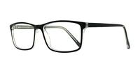 Black Glasses Direct Solo 583 Rectangle Glasses - Angle