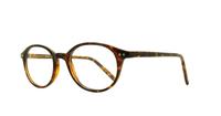 Tortoise Glasses Direct Solo 590 Round Glasses - Angle