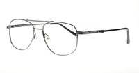 Gunmetal Glasses Direct Stan Aviator Glasses - Angle