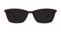 Brown/Red Glasses Direct Stella Rectangle Glasses - Sun