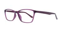 Purple Glasses Direct Stella Rectangle Glasses - Angle