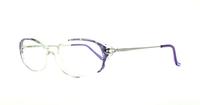 Purple Crystal Glasses Direct Stephanie Oval Glasses - Angle