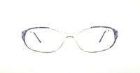 Purple Crystal Glasses Direct Stephanie Oval Glasses - Front