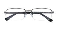Gunmetal Glasses Direct Taylor Rectangle Glasses - Flat-lay
