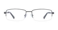 Gunmetal Glasses Direct Taylor Rectangle Glasses - Front