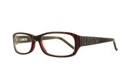Burgundy Glasses Direct Tigre Rectangle Glasses - Angle