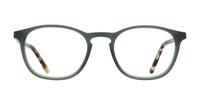 Green/Havana Glasses Direct Whitley Round Glasses - Front