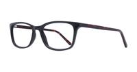 Black Glasses Direct Wing Rectangle Glasses - Angle
