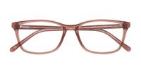 Light Brown Glasses Direct Wing Rectangle Glasses - Flat-lay