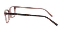 Light Brown Glasses Direct Wing Rectangle Glasses - Side