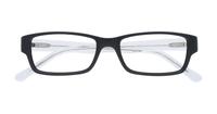 Black / Crystal Glasses Direct Wren Rectangle Glasses - Flat-lay