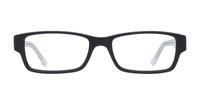 Black / Crystal Glasses Direct Wren Rectangle Glasses - Front