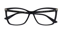Black Gucci GG0025O Rectangle Glasses - Flat-lay