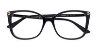 Black Gucci GG0026O Rectangle Glasses - Flat-lay