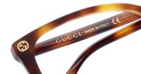 Havana Gucci GG0026O Rectangle Glasses - Detail