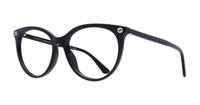 Black Gucci GG0093O Cat-eye Glasses - Angle