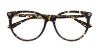Havana Gucci GG0093O Cat-eye Glasses - Flat-lay