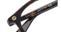 Havana Gucci GG0121O Round Glasses - Detail