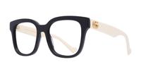 Black / White Gucci GG0958O Square Glasses - Angle