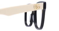 Black / White Gucci GG0958O Square Glasses - Detail