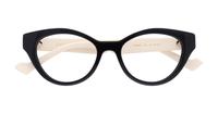 Black / White Gucci GG0959O Cat-eye Glasses - Flat-lay