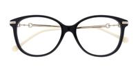 Black/Gold Gucci GG0967O Cat-eye Glasses - Flat-lay