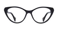 Black/Black Transparent Gucci GG1013O Cat-eye Glasses - Front