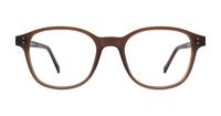 Chocolate Hackett London HL206 Round Glasses - Front