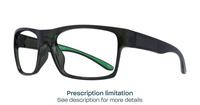 Khaki Green Harrington Sport Blaze Rectangle Glasses - Angle