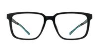 Black Harrington Sport Jack Rectangle Glasses - Front