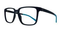 Solid Dark Blue Harrington Sport Jack Rectangle Glasses - Angle