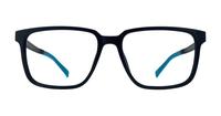 Solid Dark Blue Harrington Sport Jack Rectangle Glasses - Front