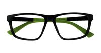 Black Harrington Sport Jason Rectangle Glasses - Flat-lay