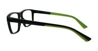 Black Harrington Sport Jason Rectangle Glasses - Side