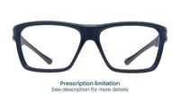 Dark Blue / Grey Harrington Sport Performer Rectangle Glasses - Front