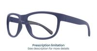 Dark Blue / Grey Harrington Sport Pulse Oval Glasses - Angle