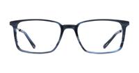 Blue Horn/ Blue harrington Aiden Rectangle Glasses - Front