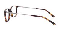 Havana/ Gunmetal harrington Aiden Rectangle Glasses - Side