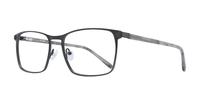Gunmetal/Grey harrington Alec Rectangle Glasses - Angle