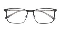 Gunmetal/Grey harrington Alec Rectangle Glasses - Flat-lay