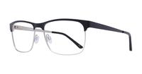 Black harrington Ascot Oval Glasses - Angle